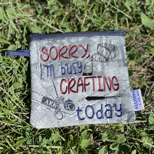 Kapsička velká Sorry I am crafting — foto 6