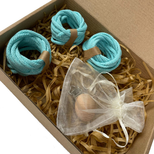 Sada na macramé - KLIP NA DUDLÍK - MINT — foto 2