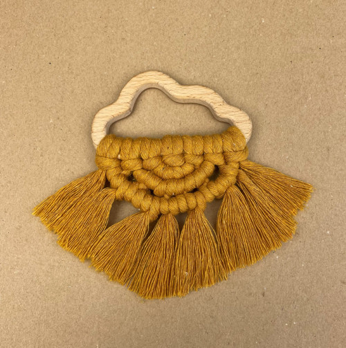 Sada na macramé - kousátko MRÁČEK - NATURAL — foto 3