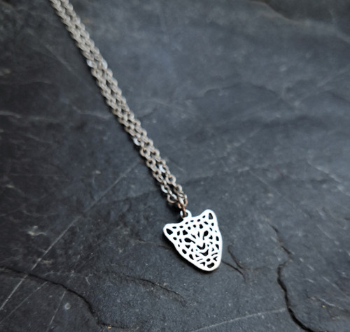 Ocelový náhrdelník*leopard — foto 2