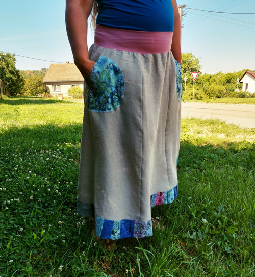 Lněná sukně — foto 2