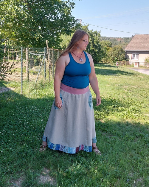 Lněná sukně — foto 5