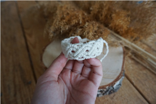 Macramé náramek Natural (E) — foto 2