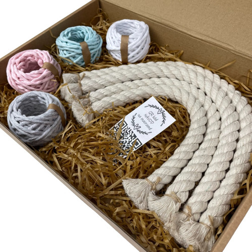 Sada na macramé - DUHA - PASTEL — foto 3