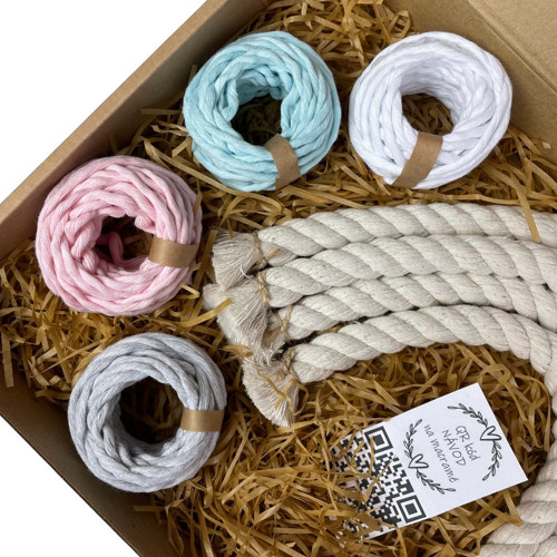 Sada na macramé - DUHA - PASTEL — foto 2