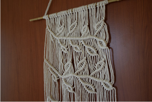 Macramé lístky nástěnná dekorace — foto 3