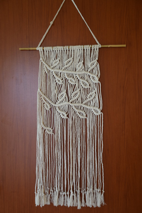 Macramé lístky nástěnná dekorace — foto 2