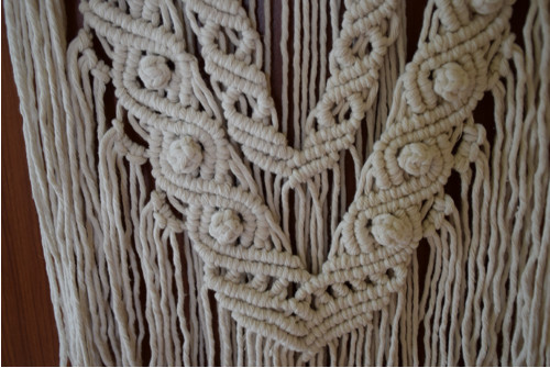 Macramé nástěnná dekorace s motýlky — foto 3
