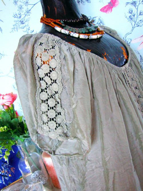 Halenka 100% hedvábí, italská — foto 3