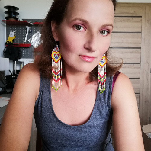 Srdéčka béžová — foto 2