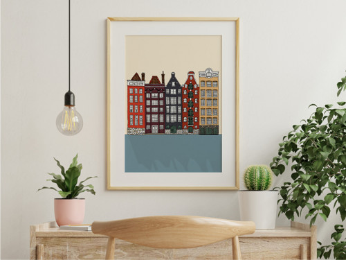 Plakát Amsterdam Nizozemsko A5 — foto 3
