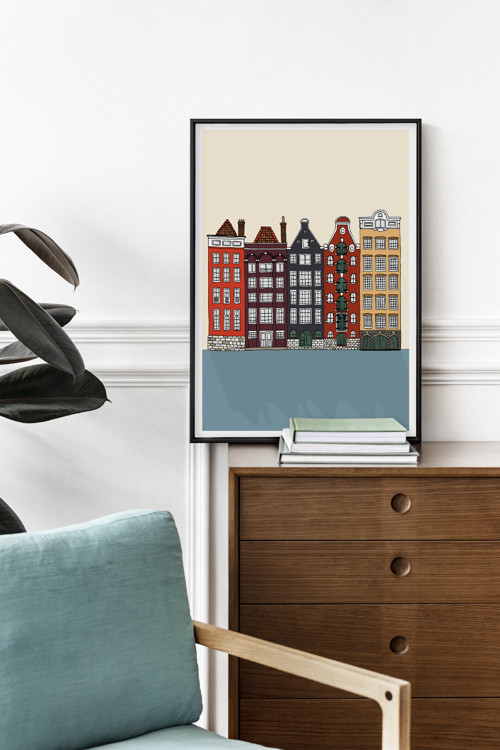 Plakát Amsterdam Nizozemsko A5 — foto 6