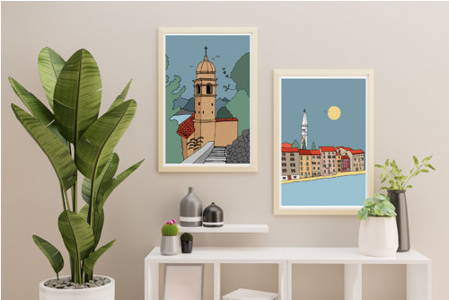 Plakát Rovinj Chorvatsko A5 — foto 2