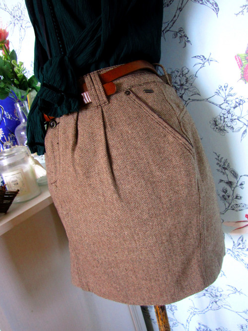 Sukně vlněná rybí kost — foto 3