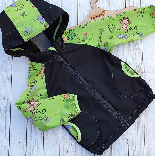 Softshellová zimní bunda černá PRUŽNÝ softshell — foto 2