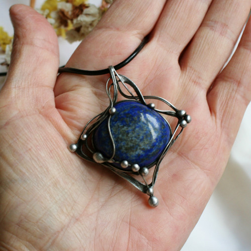 Nebe plné hvězd (lapis lazuli TOP kvality) — foto 5