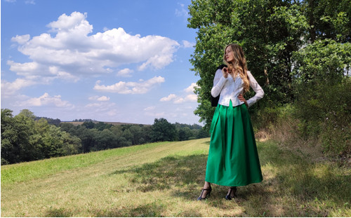 Manšestrová Maxi Sukně Vodnická - Sleva!! — foto 2