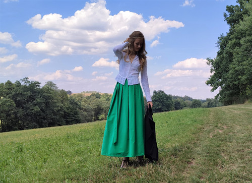 Manšestrová Maxi Sukně Vodnická - Sleva!! — foto 4