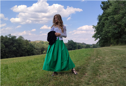 Manšestrová Maxi Sukně Vodnická - Sleva!! — foto 5