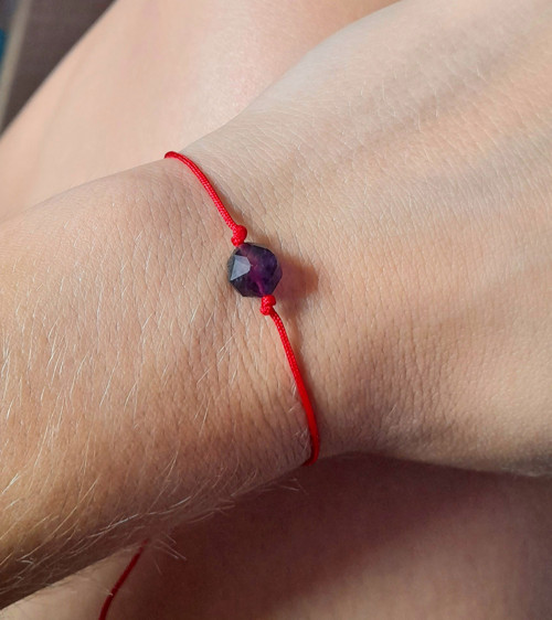 Náramek KABBALAH s Ametystem — foto 3