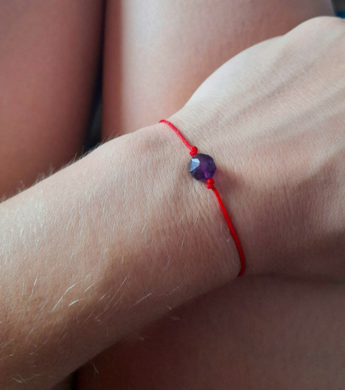 Náramek KABBALAH s Ametystem — foto 4