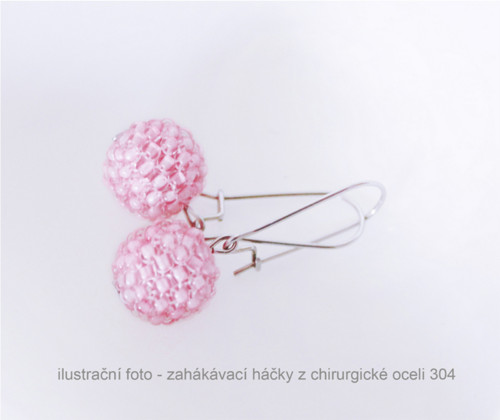 Ocel - duhové náušnice kuličky — foto 6