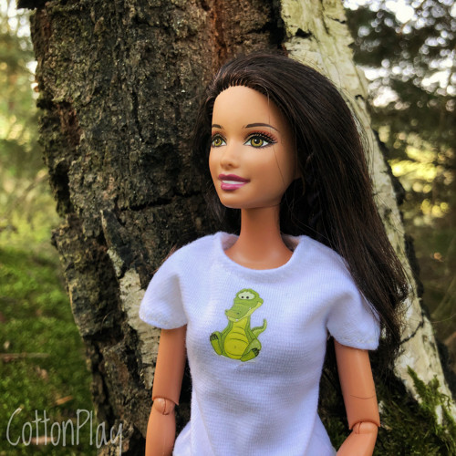 Barbie - tričko bílé s krokodýlem — foto 3