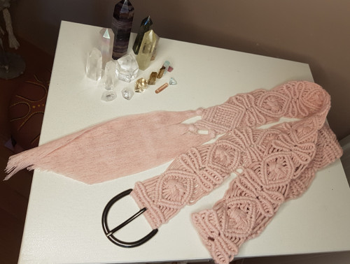 Boho Macrame Autorský Opasek — foto 3