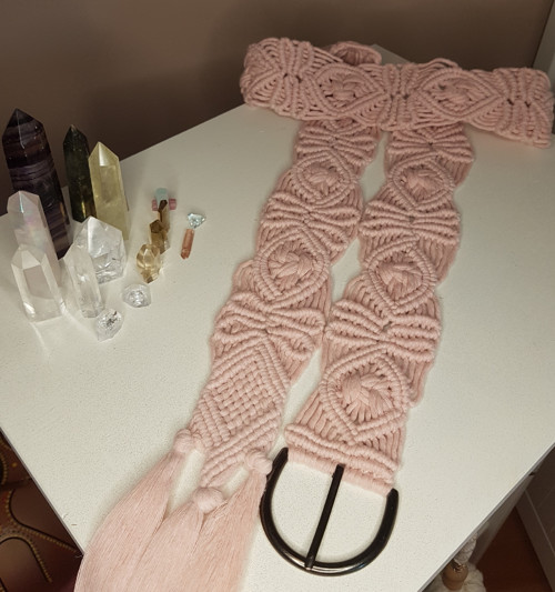 Boho Macrame Autorský Opasek — foto 4