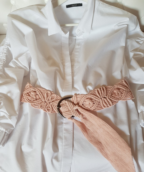 Boho Macrame Autorský Opasek — foto 5