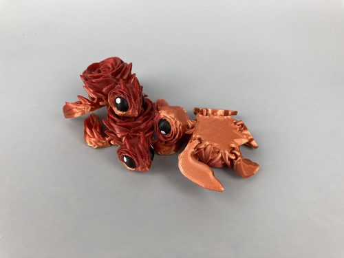Růžičková želva - ohnivá, 7cm, 3D tisk — foto 4