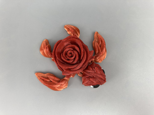 Růžičková želva - ohnivá, 7cm, 3D tisk — foto 2