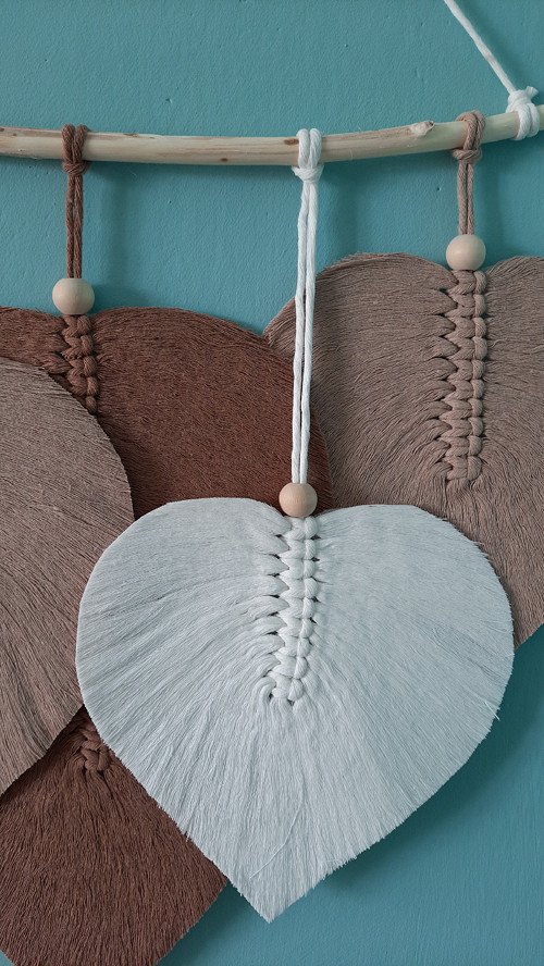 Dekorace Macramé listy 5 — foto 4