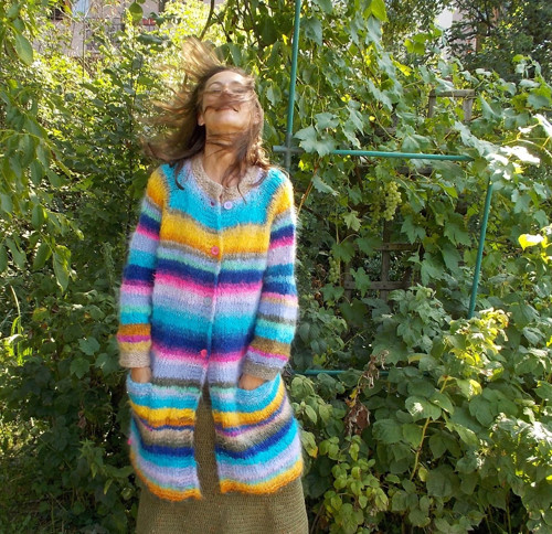 Mohérový dlouhý svetr oversize — foto 3