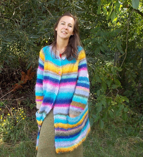 Mohérový dlouhý svetr oversize — foto 5