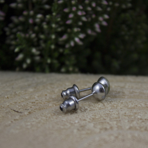 Vřesové mini náušnice 6 mm — foto 4