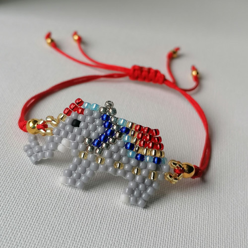 Beaded Elephant-Cord Bracelets — foto 3