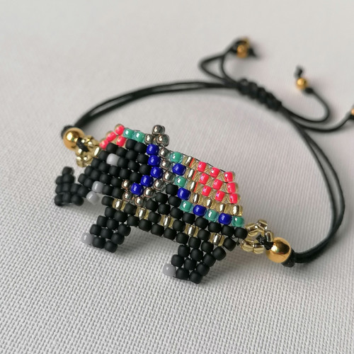 Beaded Elephant-Cord Bracelets — foto 5
