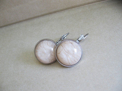 Nude beige, náušnice nerez — foto 2