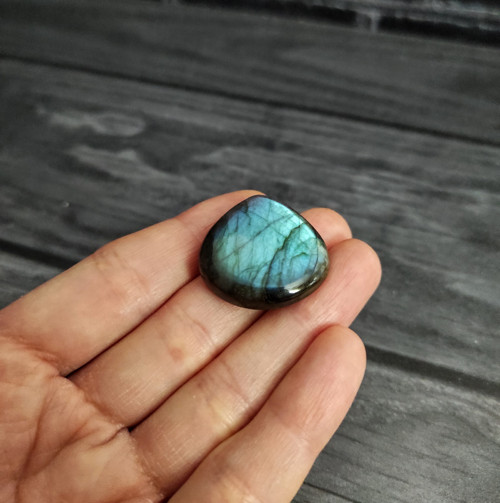 Labradorit, ID 2588, 28x27 mm — foto 4