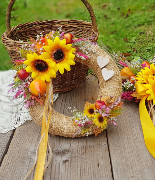 Věneček se srdíčky "Barevný podzim" — foto 3