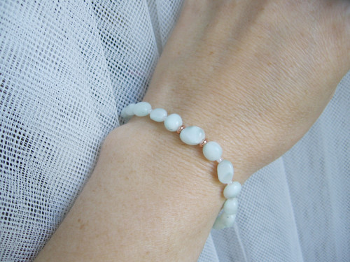 Shine náramek a prstýnek • Larimar • — foto 3