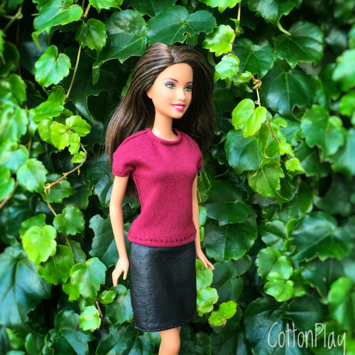 Barbie - tričko vínové — foto 2