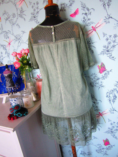 Šaty mint krajka Art deco look — foto 4