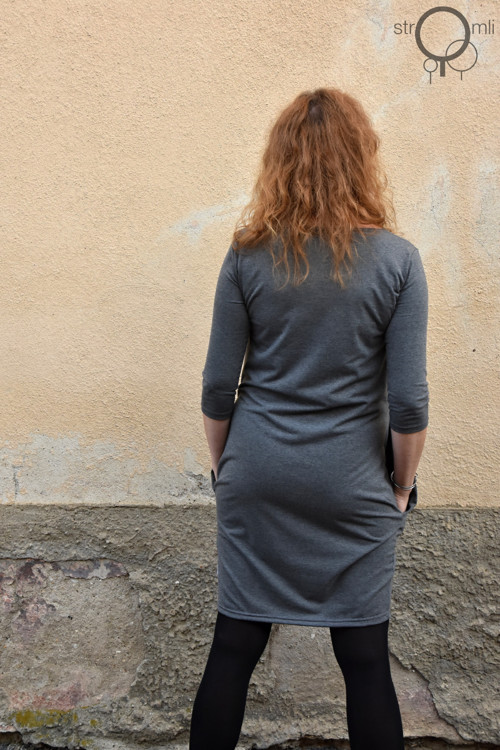 Šedé melírované s kapsami s kapsami, vel. L — foto 2