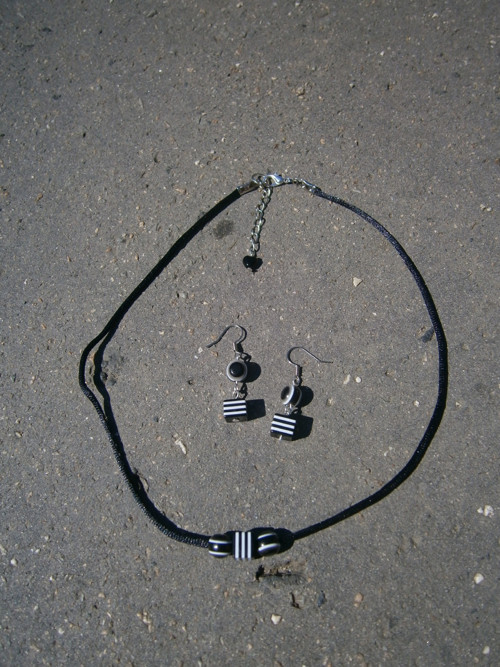 Black & White Beads Necklace — foto 5