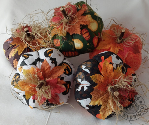 Šitá dýně HALLOWEEN BÍLÁ — foto 5