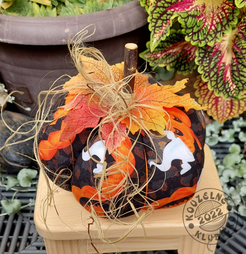 Šitá dýně HALLOWEEN ČERNÁ — foto 4
