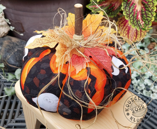 Šitá dýně HALLOWEEN ČERNÁ — foto 2