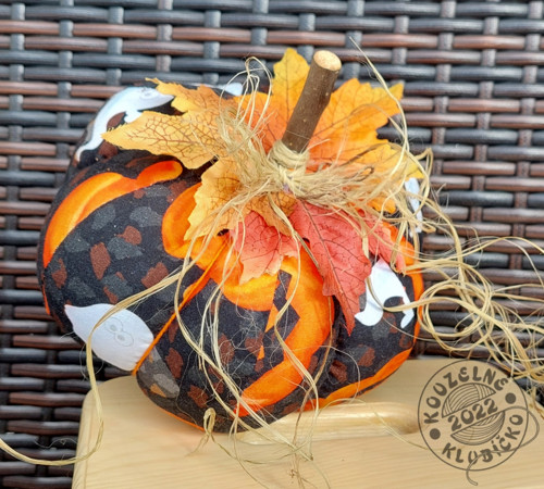 Šitá dýně HALLOWEEN ČERNÁ — foto 5